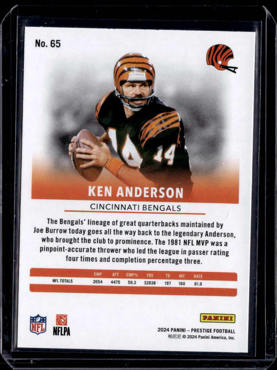 2024 Panini Prestige #65 Ken Anderson Diamond Xtra Points