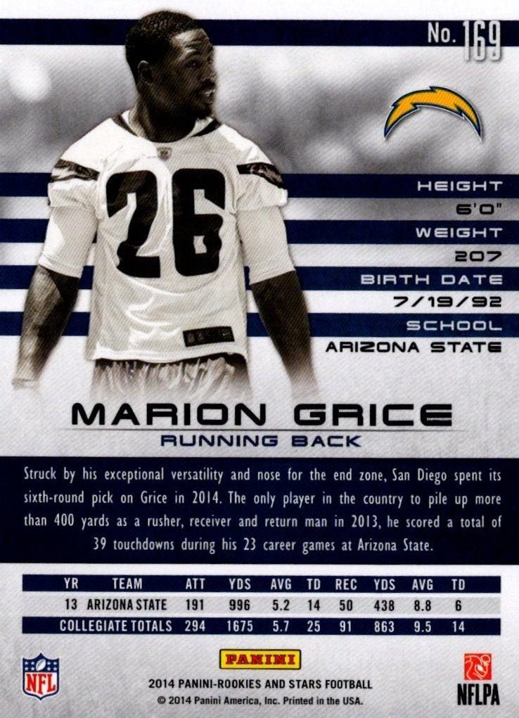 2014 Panini Rookies & Stars #169 Marion Grice