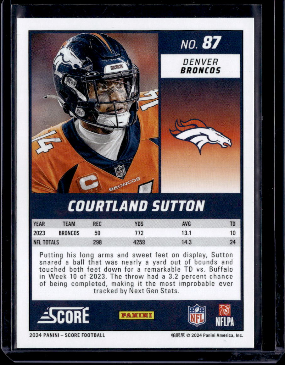 2024 Score #87 Courtland Sutton Green