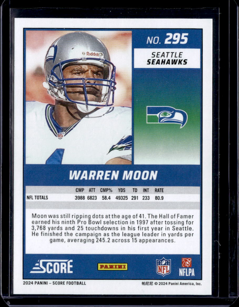 2024 Score #295 Warren Moon Green