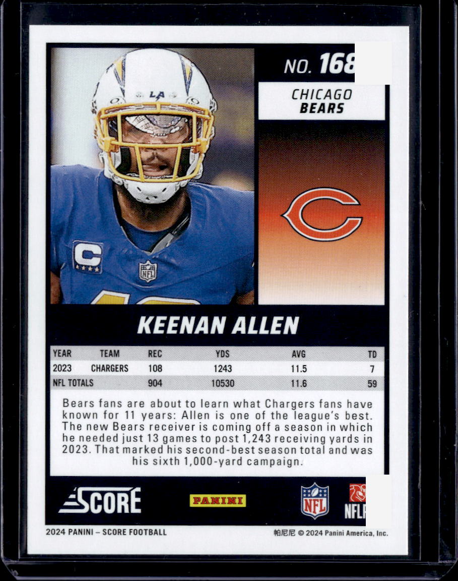 2024 Score #168 Keenan Allen Green