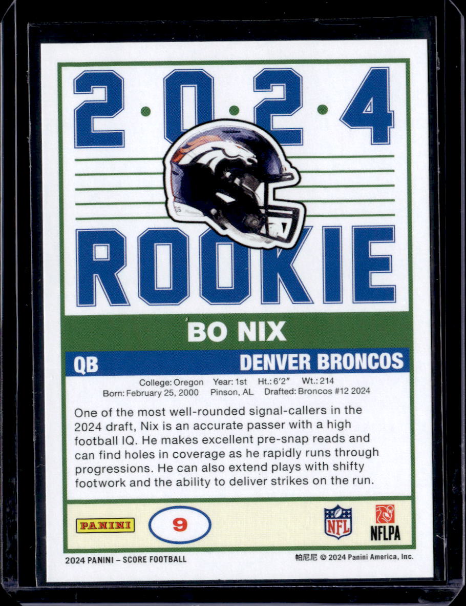 2024 Score #9 Bo Nix 35th Anniversary Rookies