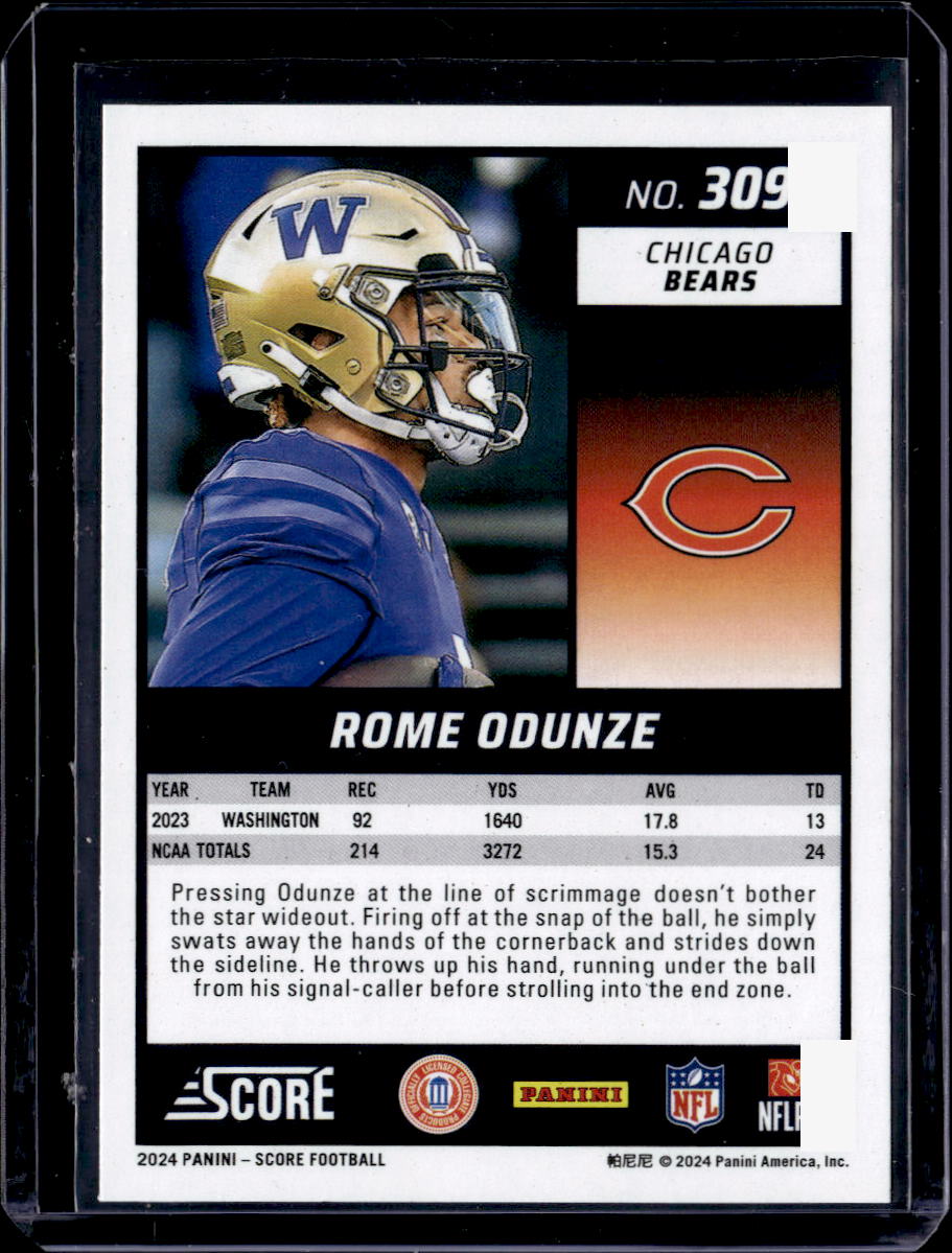 2024 Score #309 Rome Odunze