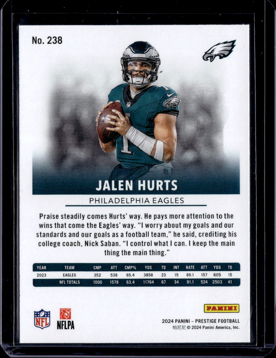 2024 Panini Prestige #238 Jalen Hurts