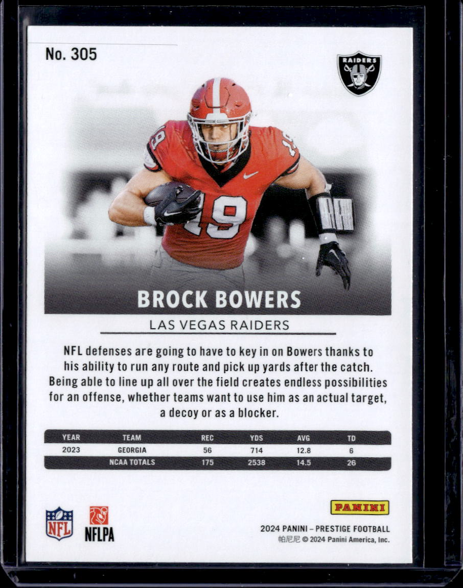 2024 Panini Prestige #305 Brock Bowers