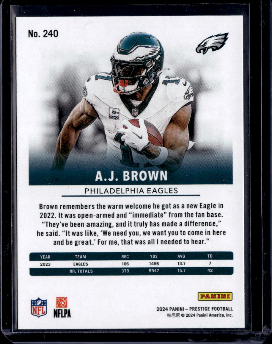 2024 Panini Prestige #240 A.J. Brown Diamond Xtra Points