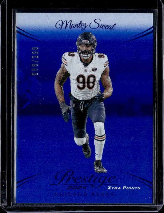 2024 Panini Prestige #54 Montez Sweat Blue Premium Xtra Points #/299