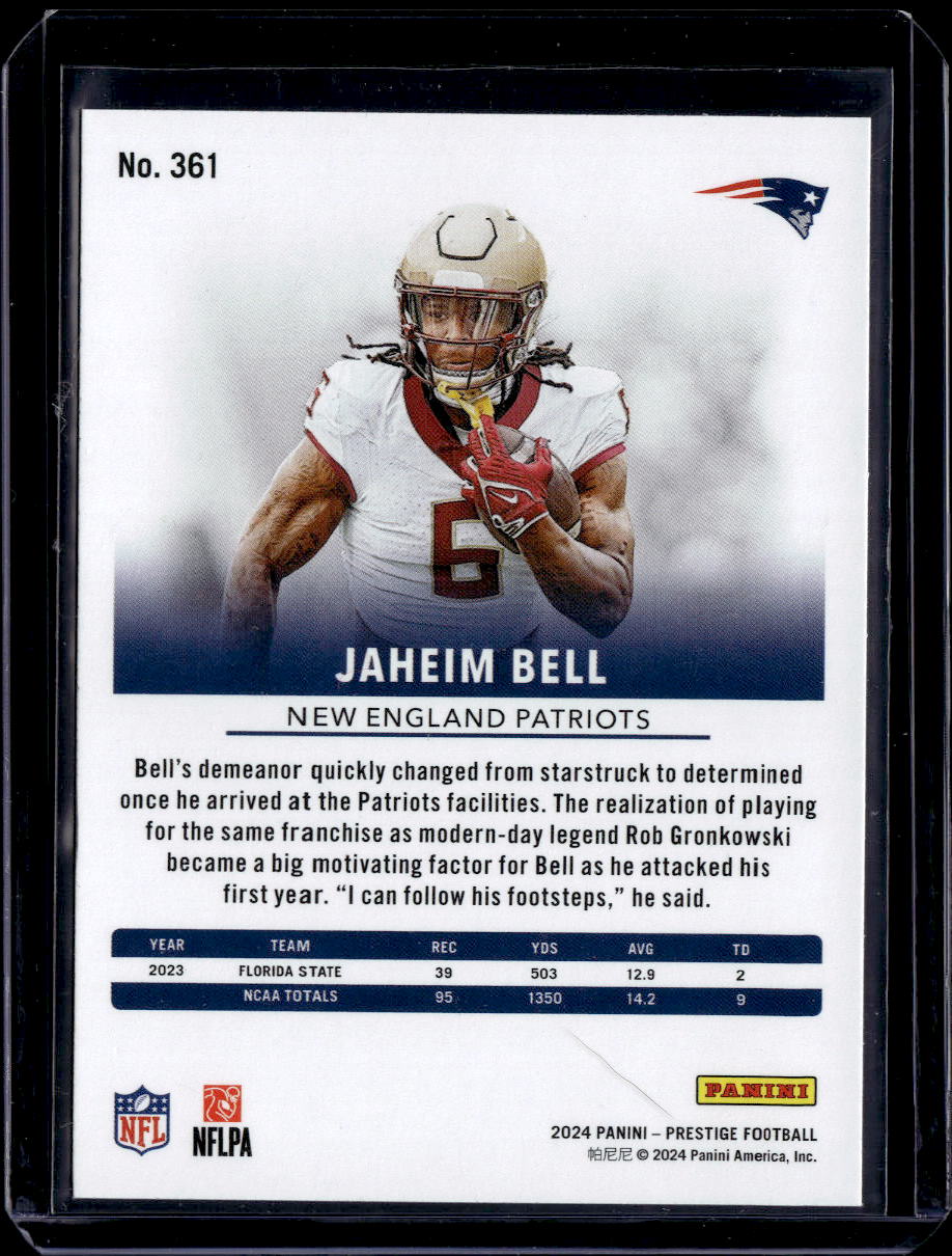 2024 Panini Prestige #361 Jaheim Bell Diamond Xtra Points