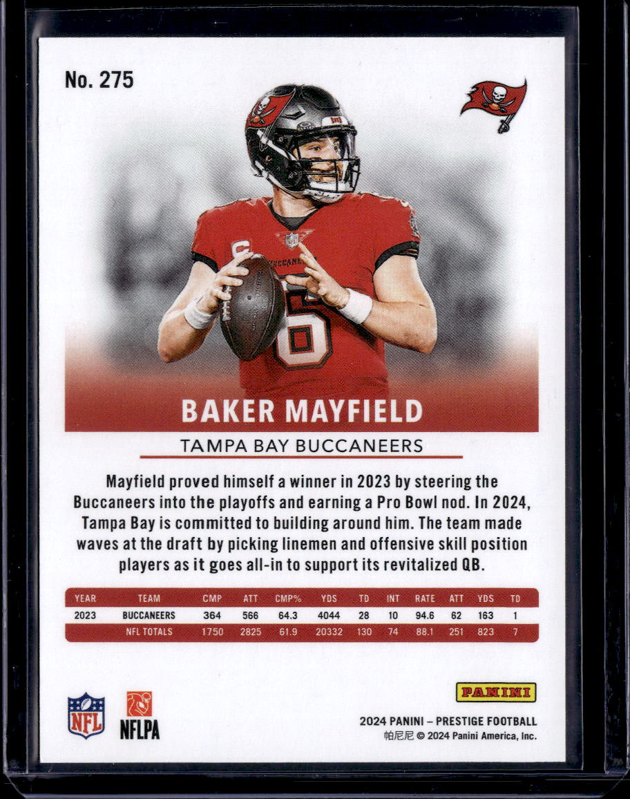 2024 Panini Prestige #275 Baker Mayfield Blue Xtra Points 262/599