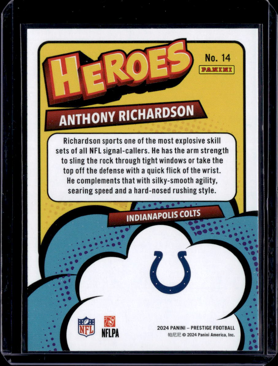 2024 Panini Prestige #14 Anthony Richardson Heroes