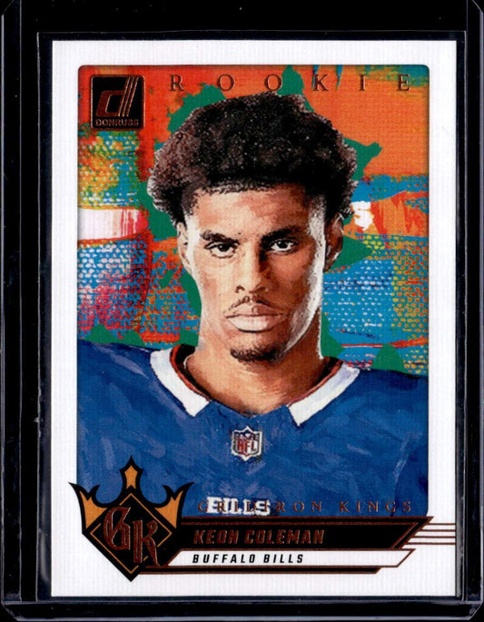 2024 Donruss #13 Keon Coleman Rookie Gridiron Kings