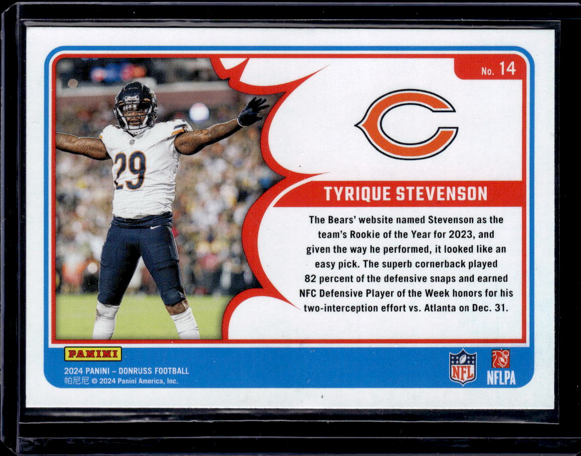 2024 Donruss #14 Tyrique Stevenson Action All-Pros