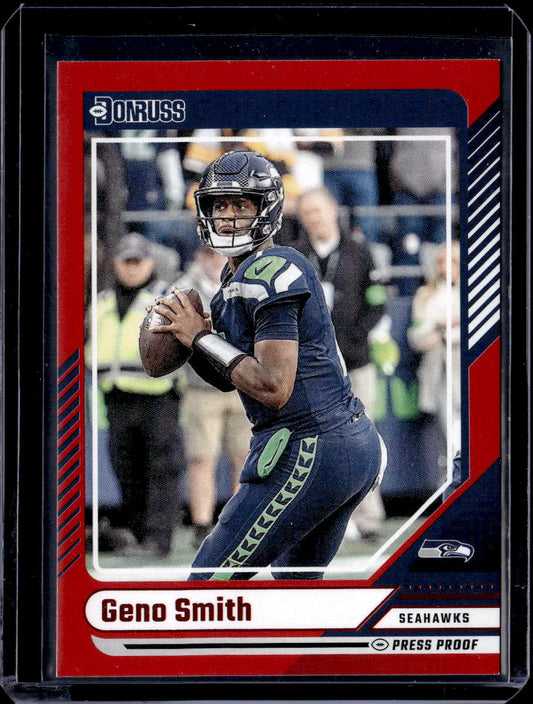 2024 Donruss #220 Geno Smith Press Proof Red