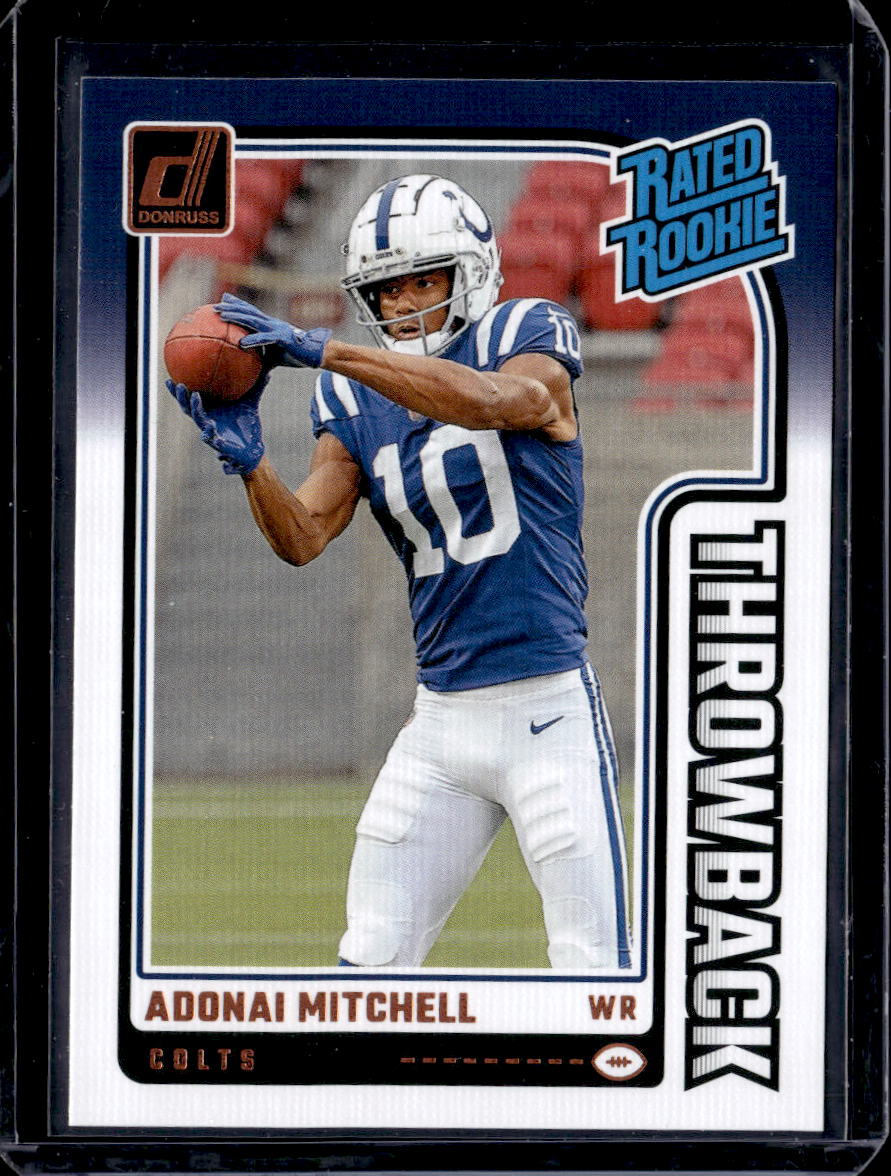 2024 Donruss #13 Adonai Mitchell Rated Rookies Throwback