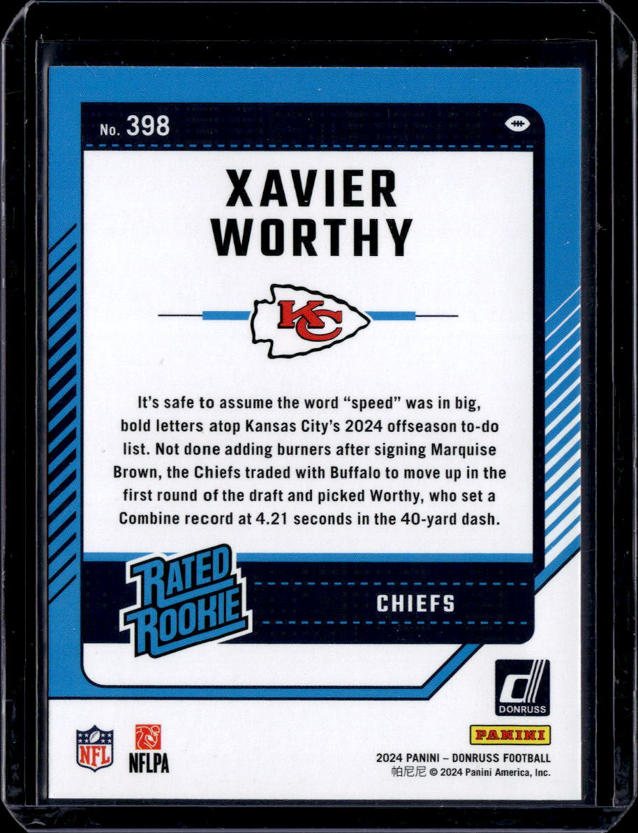 2024 Donruss #398 Xavier Worthy