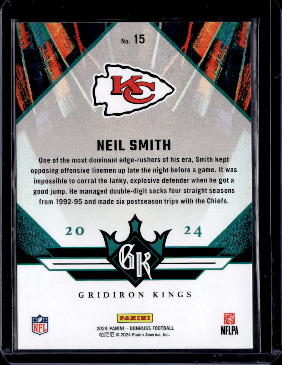 2024 Donruss #15 Neil Smith All-Time Gridiron Kings