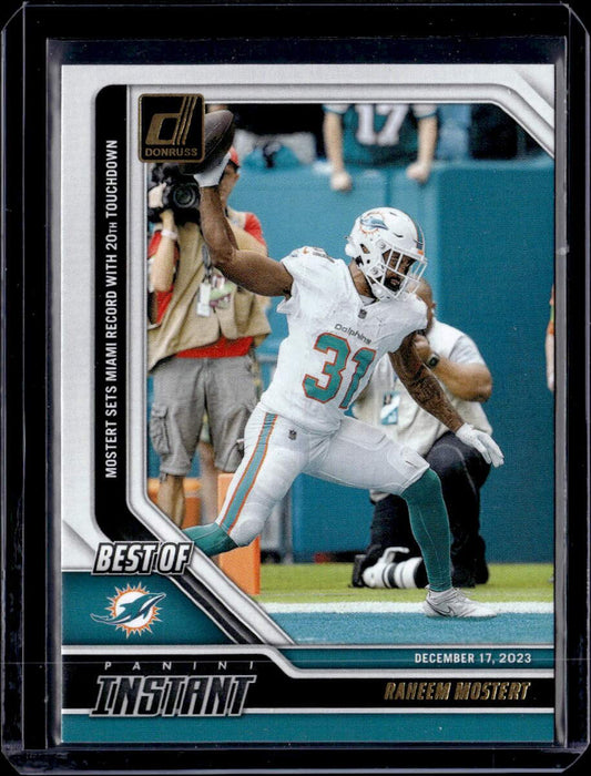 2024 Donruss #25 Raheem Mostert Best of Panini Instant