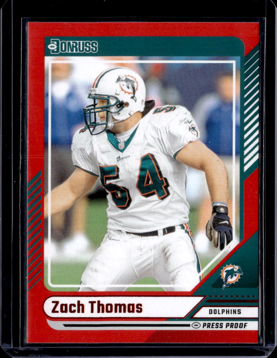 2024 Donruss #234 Zach Thomas Press Proof Red