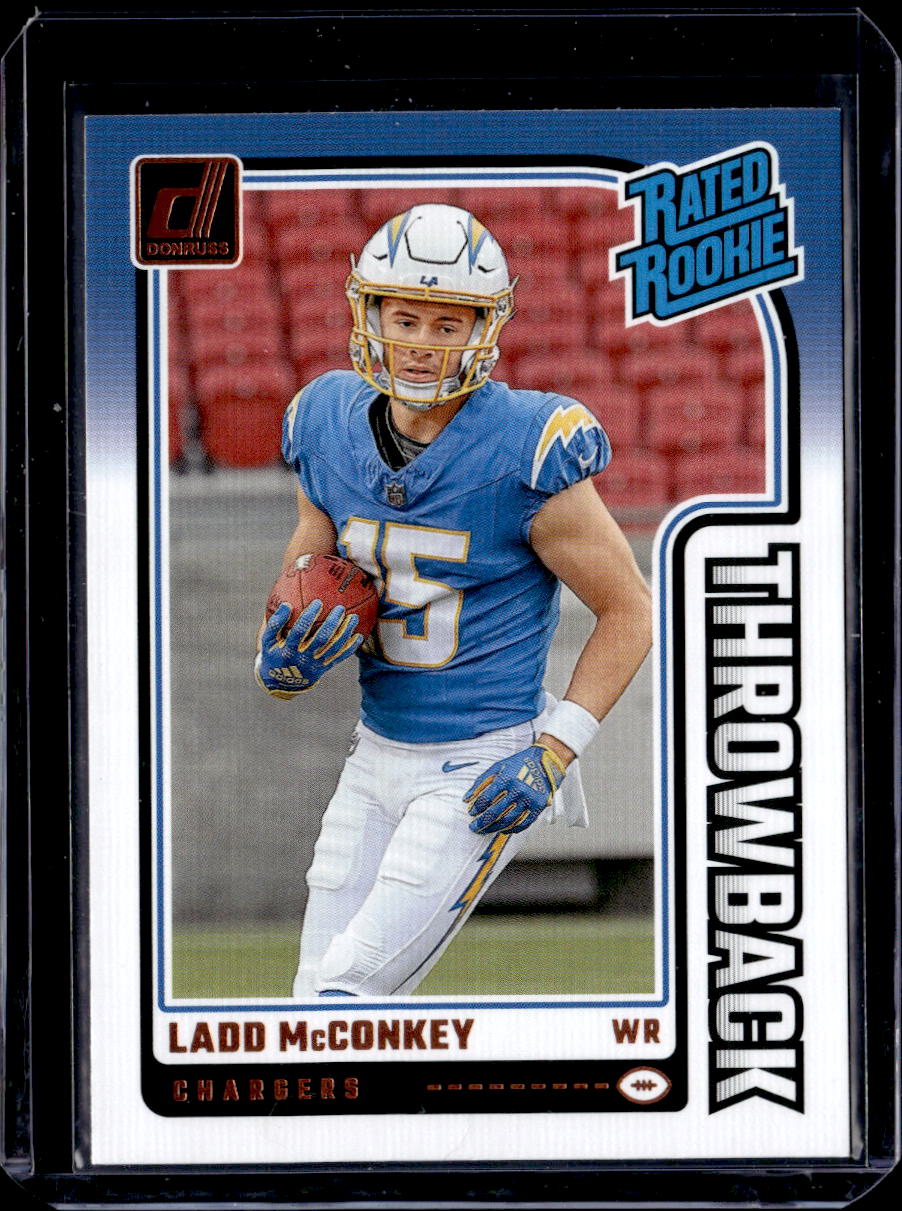 2024 Donruss #23 Ladd McConkey Rated Rookies Throwback