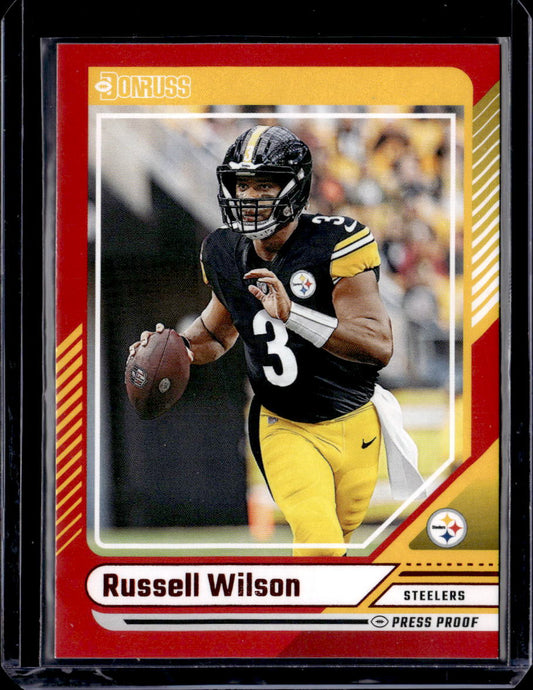 2024 Donruss #160 Russell Wilson Press Proof Red