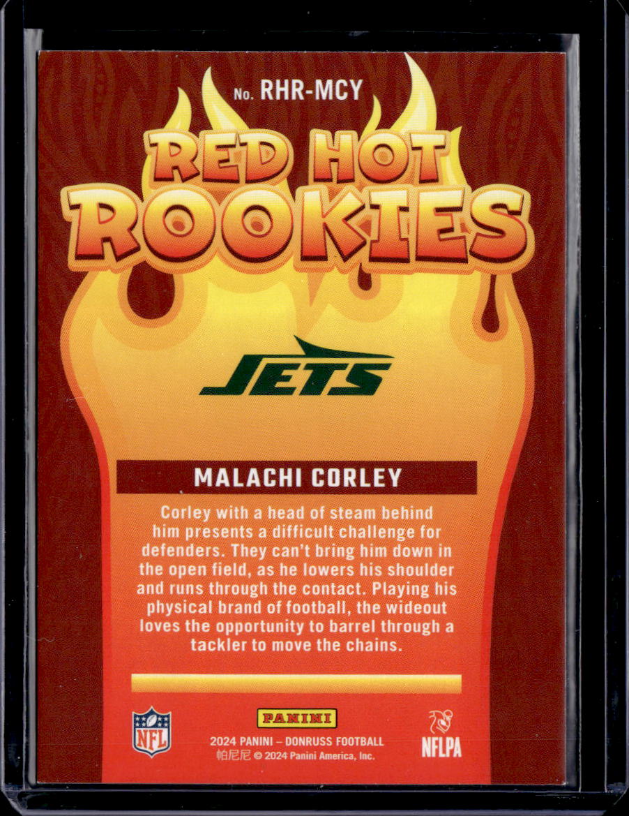 2024 Donruss #RHR-MCY Malachi Corley Red Hot Rookies