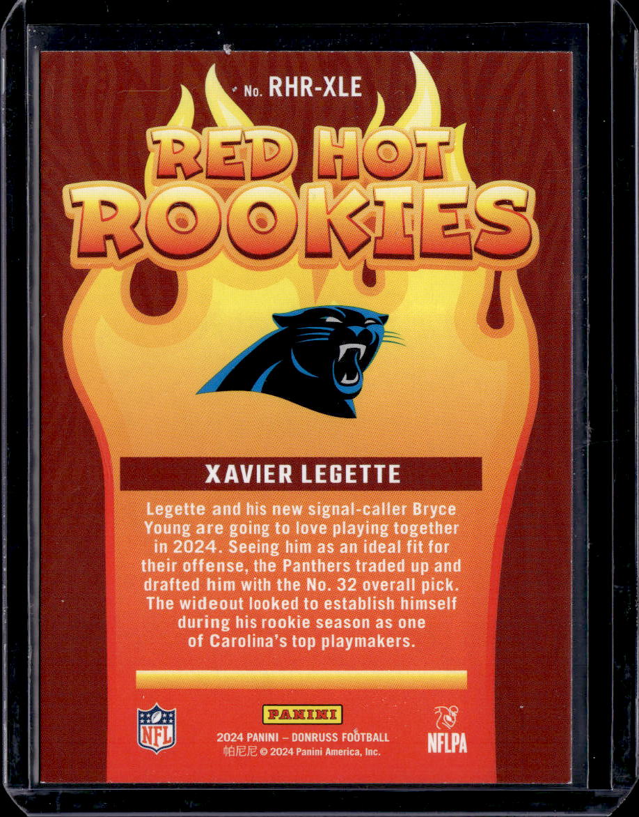 2024 Donruss #RHR-XLE Xavier Legette Red Hot Rookies