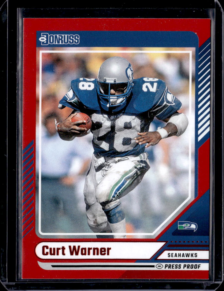 2024 Donruss #196 Curt Warner Press Proof Red